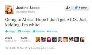 Justine Sacco's career-ending tweet