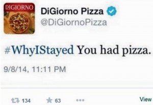 Digiorno doesn't understand hashtag